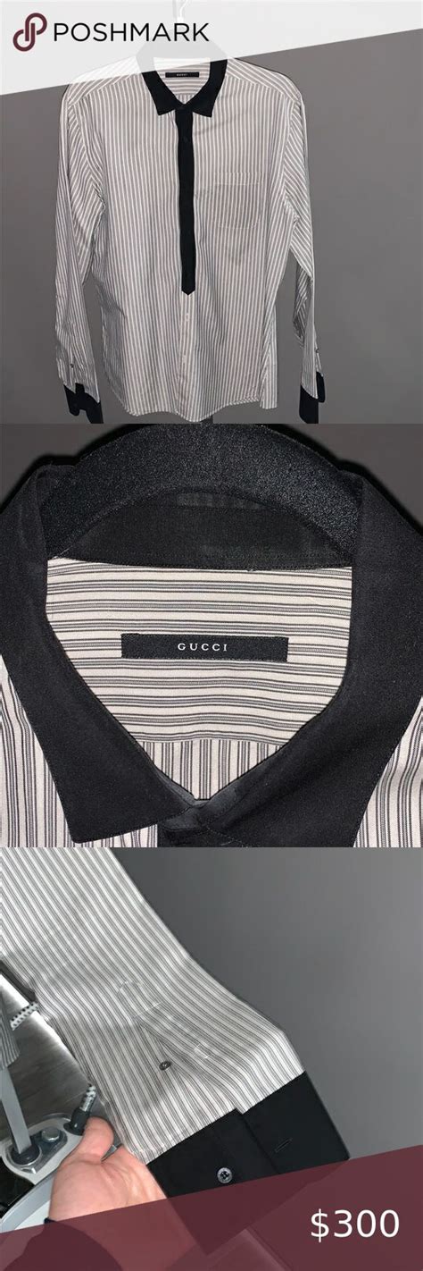 mens gucci button up|More.